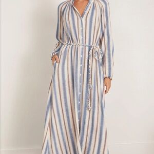 Xirena Alicia Dress | Blue Stripe - Small - NWT